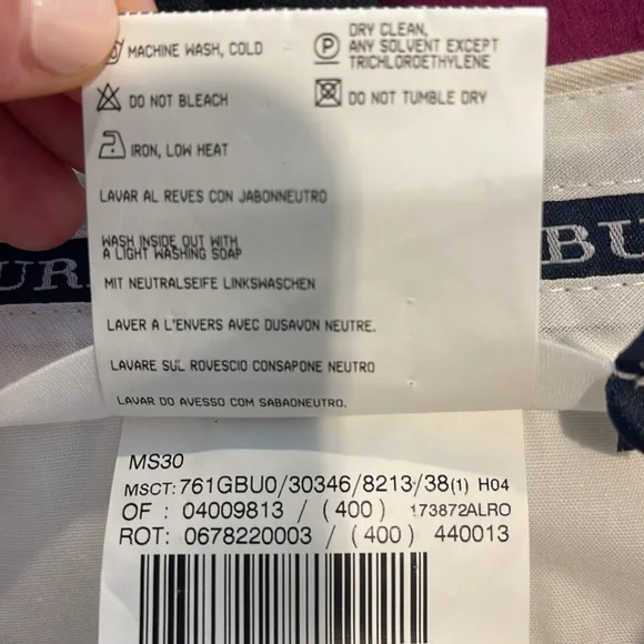 Burberry Golf Shorts Size 38